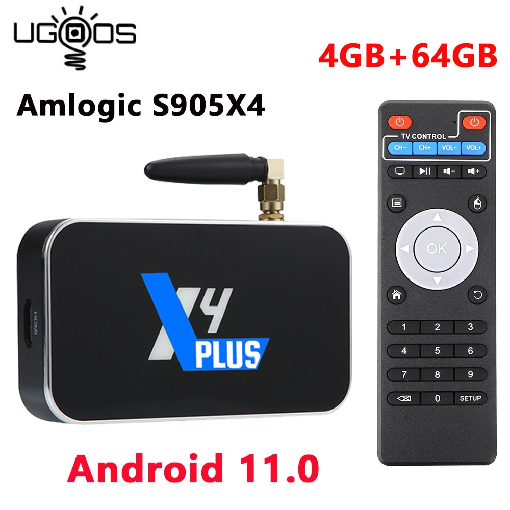 UGOOS Ʈ TV ڽ, 1000M LAN  ڽ, 4K ̵..